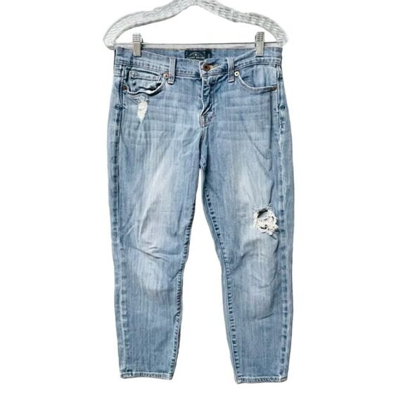 WOMENS LUCKY BRAND SOFIA SKIMMER JEANS SIZE 8/29 DISTRESSED - Picture 1 of 5